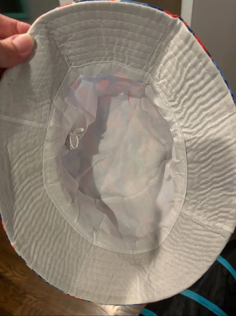 Red, Blue & White Camo Bucket Hat